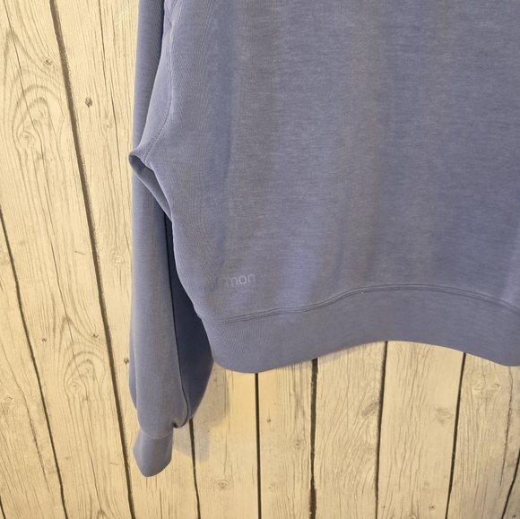 Lululemon Perfectly Oversized Cropped Crew Softstreme Wild Indigo  0 - Picture 8 of 9